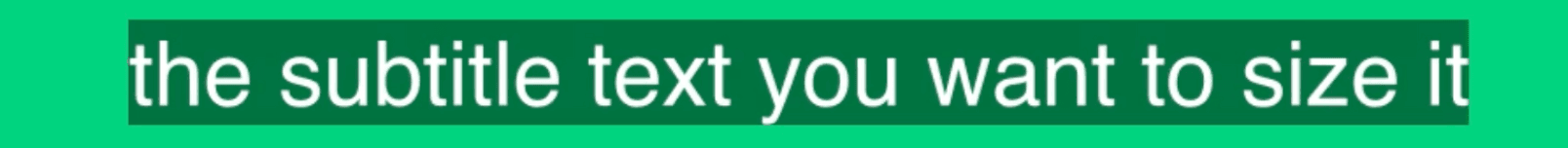Basic caption style