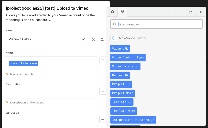 Video distribution variables