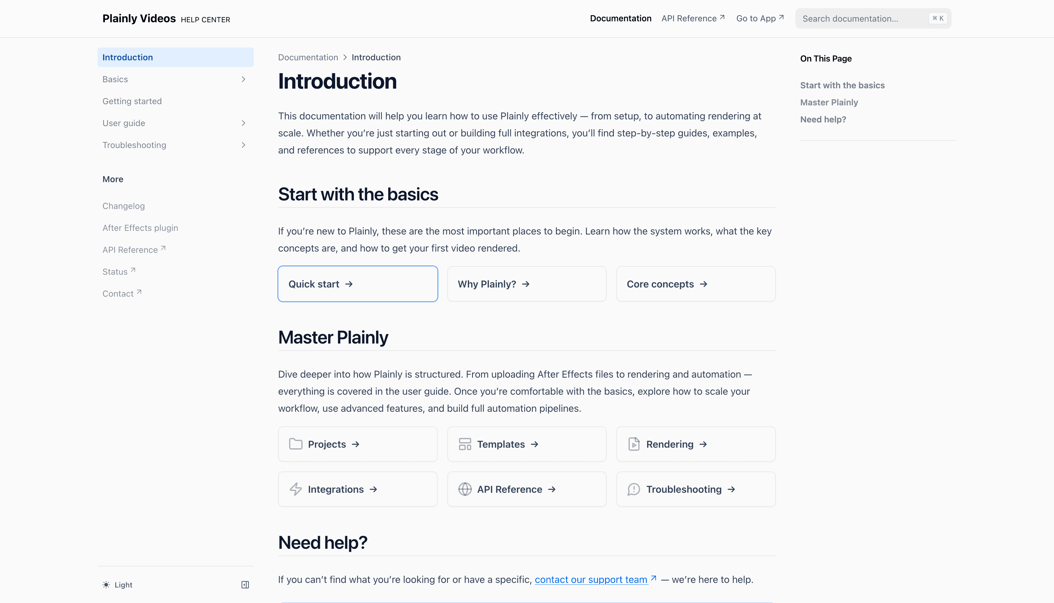 Rendering page