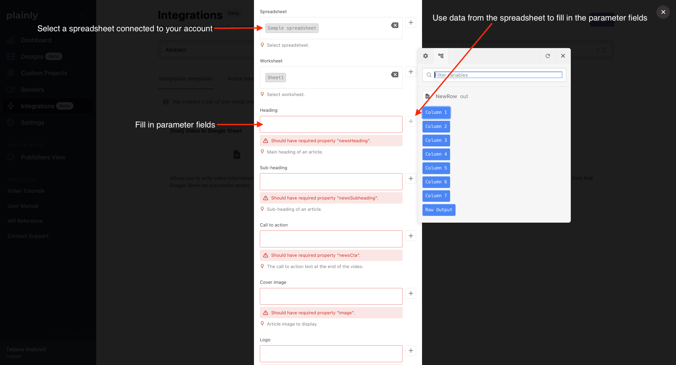 Google Sheet render trigger