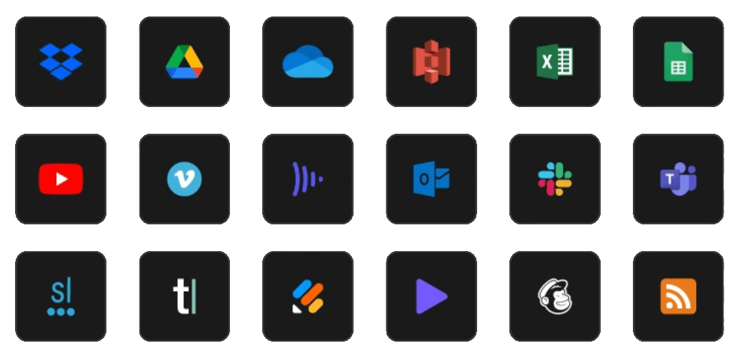 List of tool to integrate